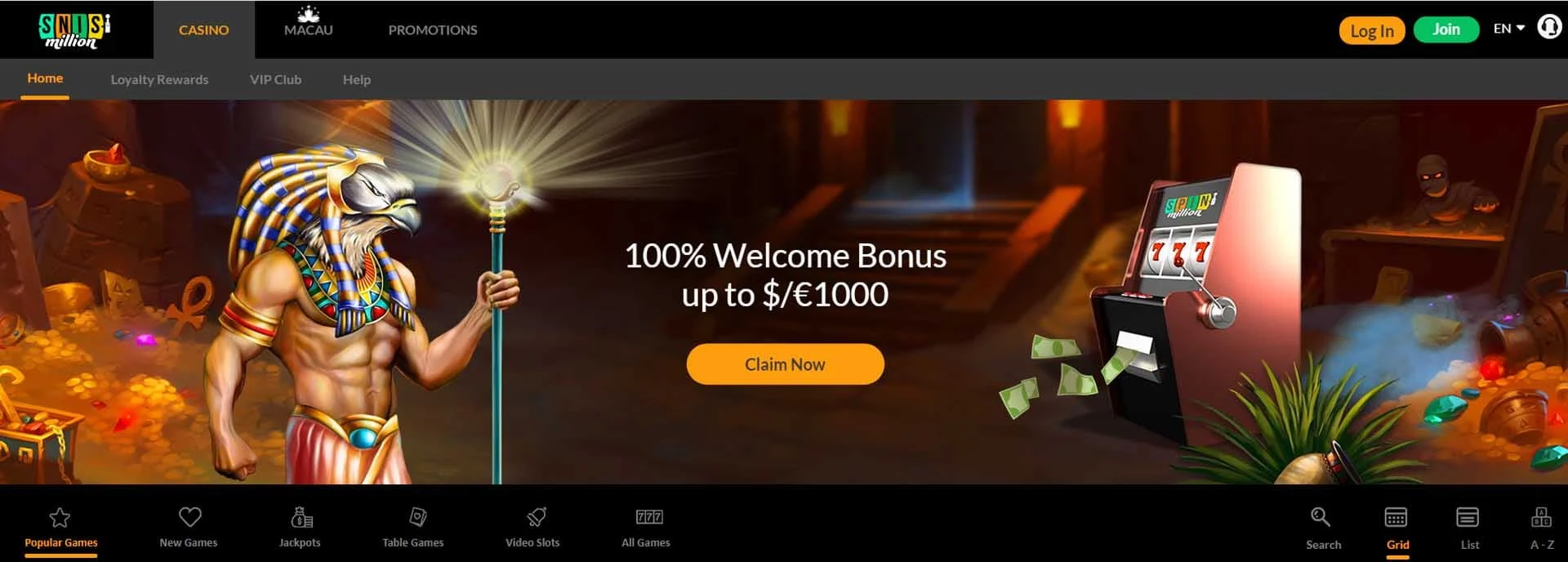 Spin Million Casino — startpagina
